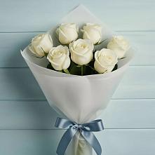 Букет 7 Белых роз Эдлесс Лав #REPLACE_PRED# Новоаганске