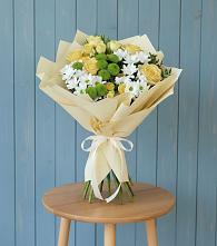 Букет цветов из:  Хризантемы и Розы #REPLACE_PRED# Новоаганске